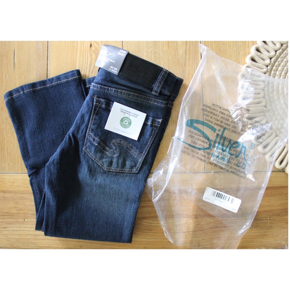 Silver Jeans & Co. NEW Boys Zane Bootcut Indigo Wash Jeans Size 4 - Picture 1 of 6